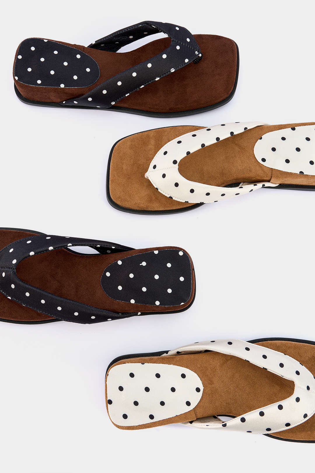 Polka Dots Thong Slippers