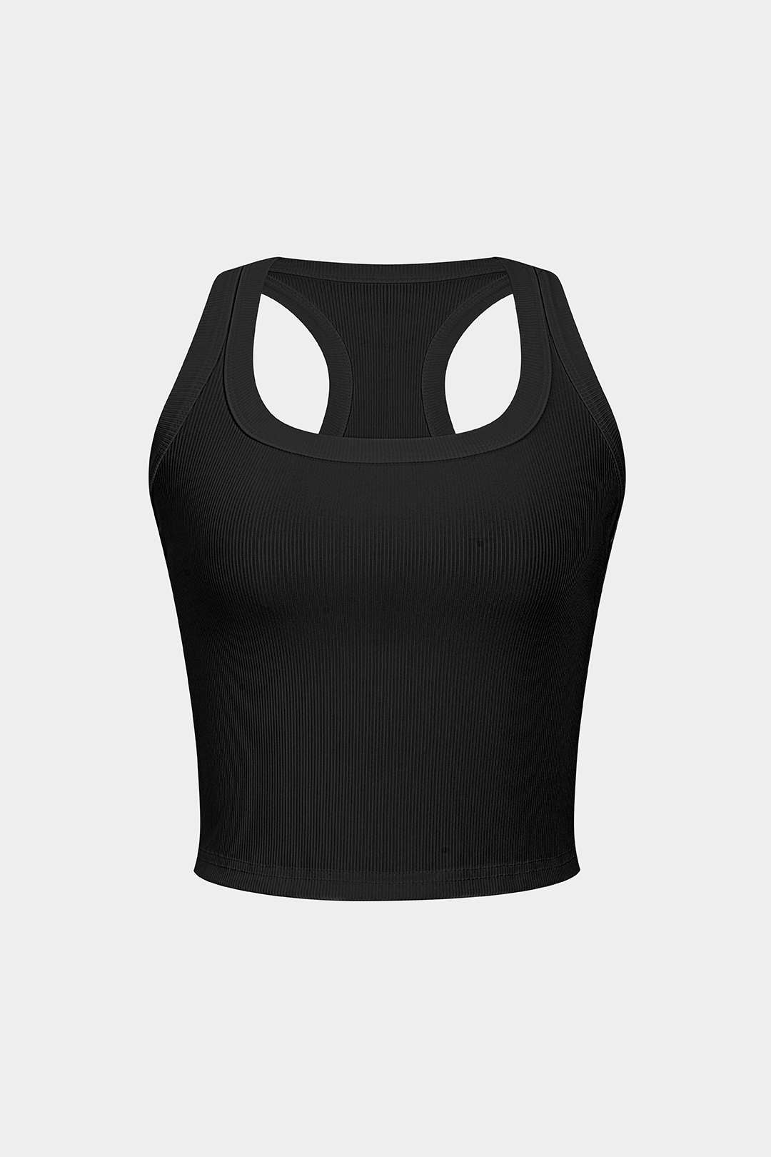 Schlichtes U-Boot-Crop-Tanktop