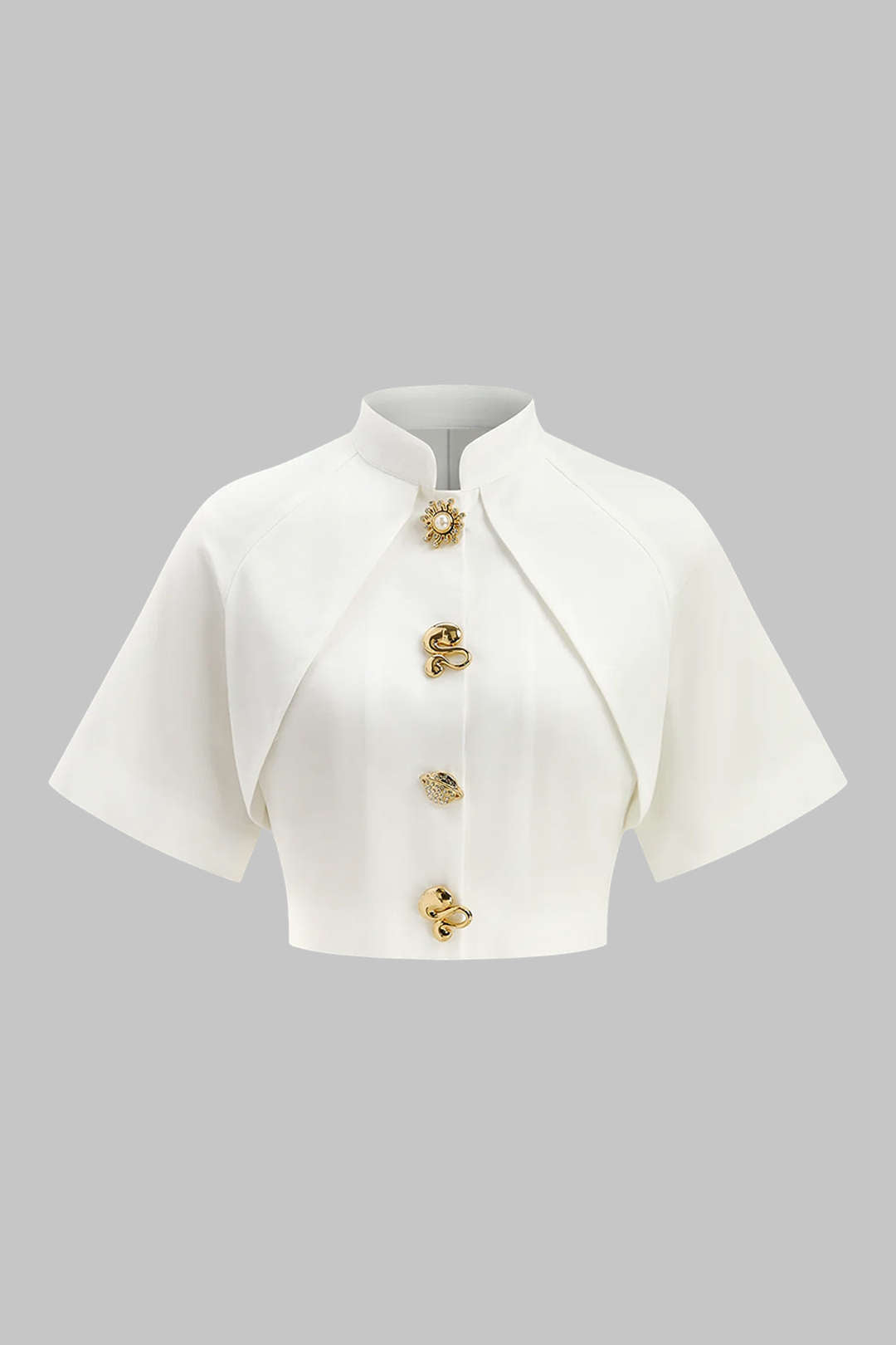 Metallisch texturierter schmaler Blazer