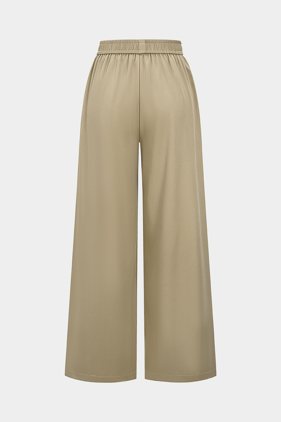 Hose mit weitem Bein, Knopfdetails und geschlitztem Saum