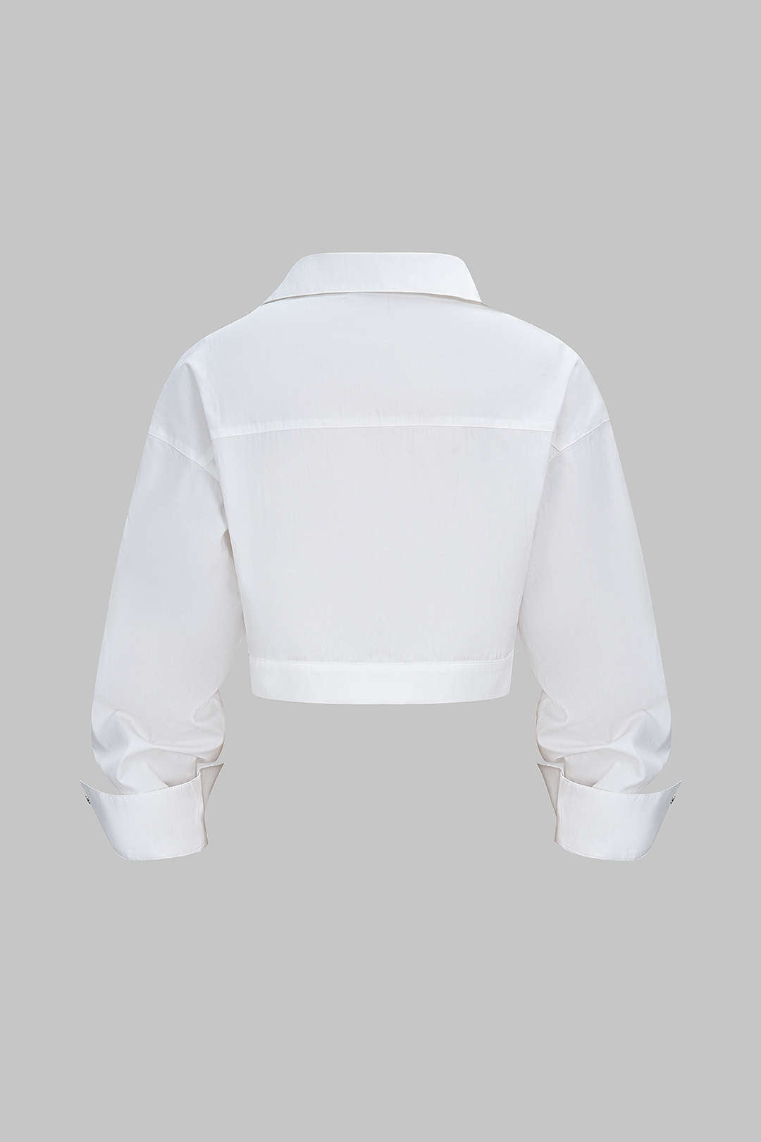 Asymmetrisches Langarmshirt mit Reißverschluss