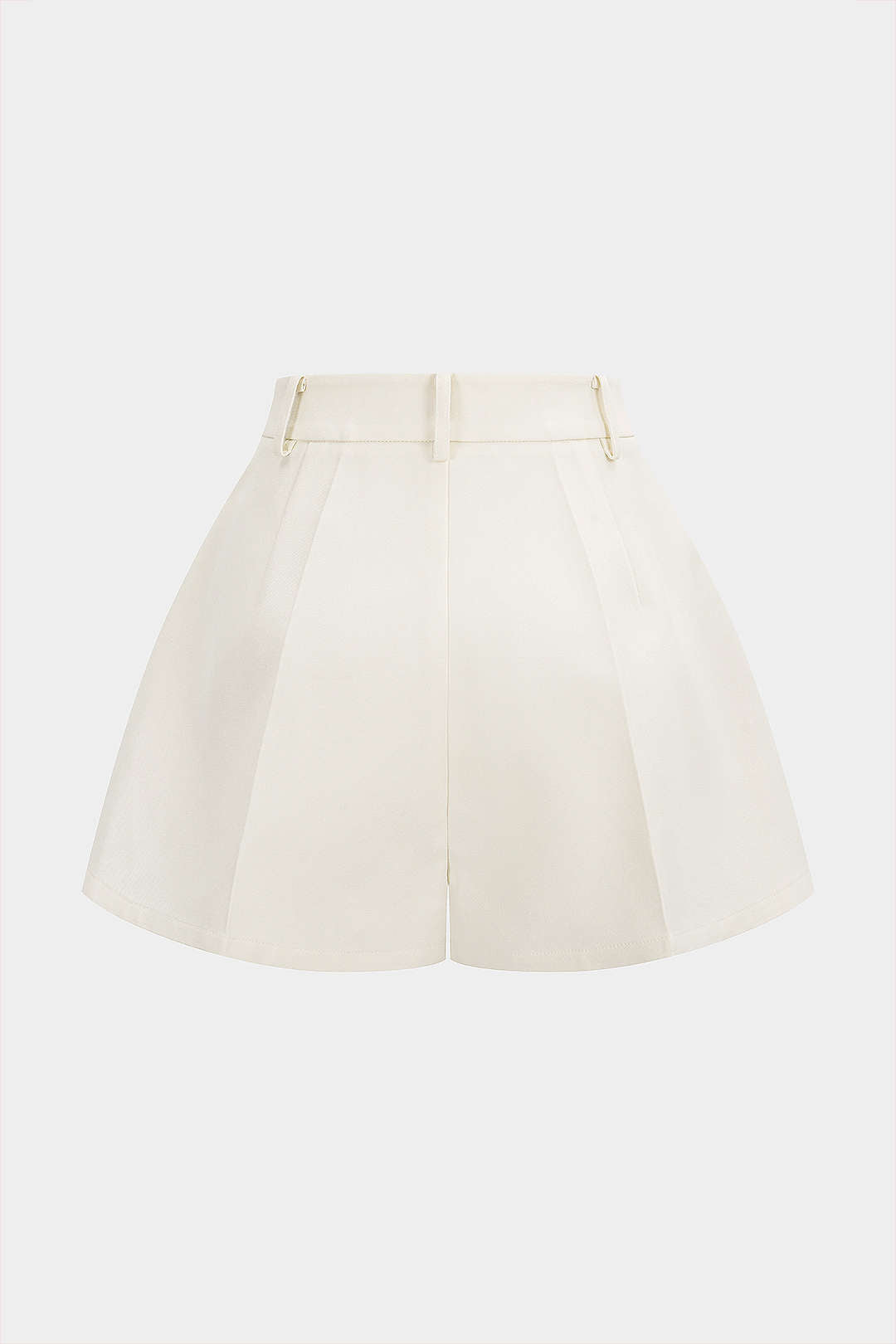 Einfarbige weite Shorts