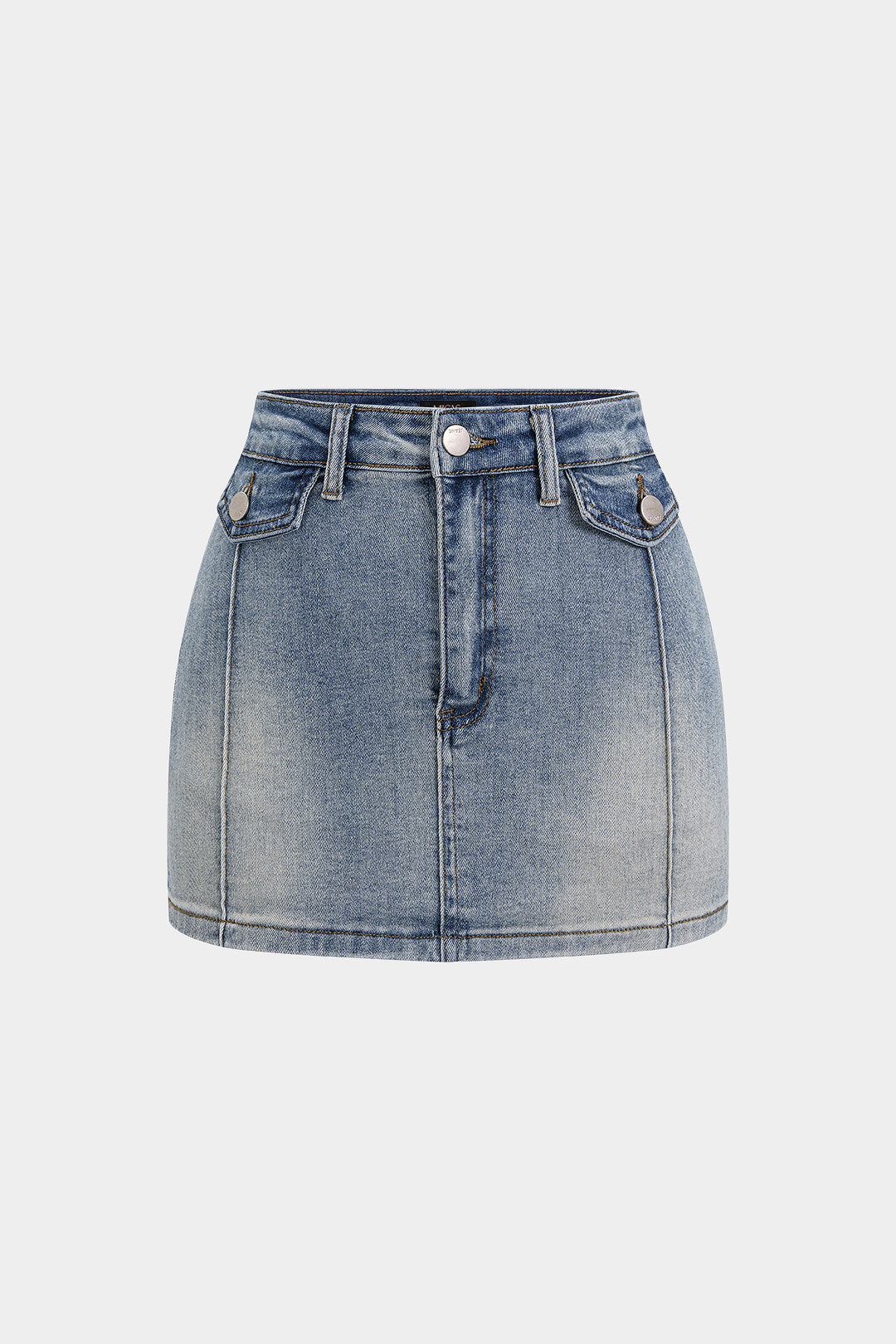 Jeansrock mit Knöpfen
