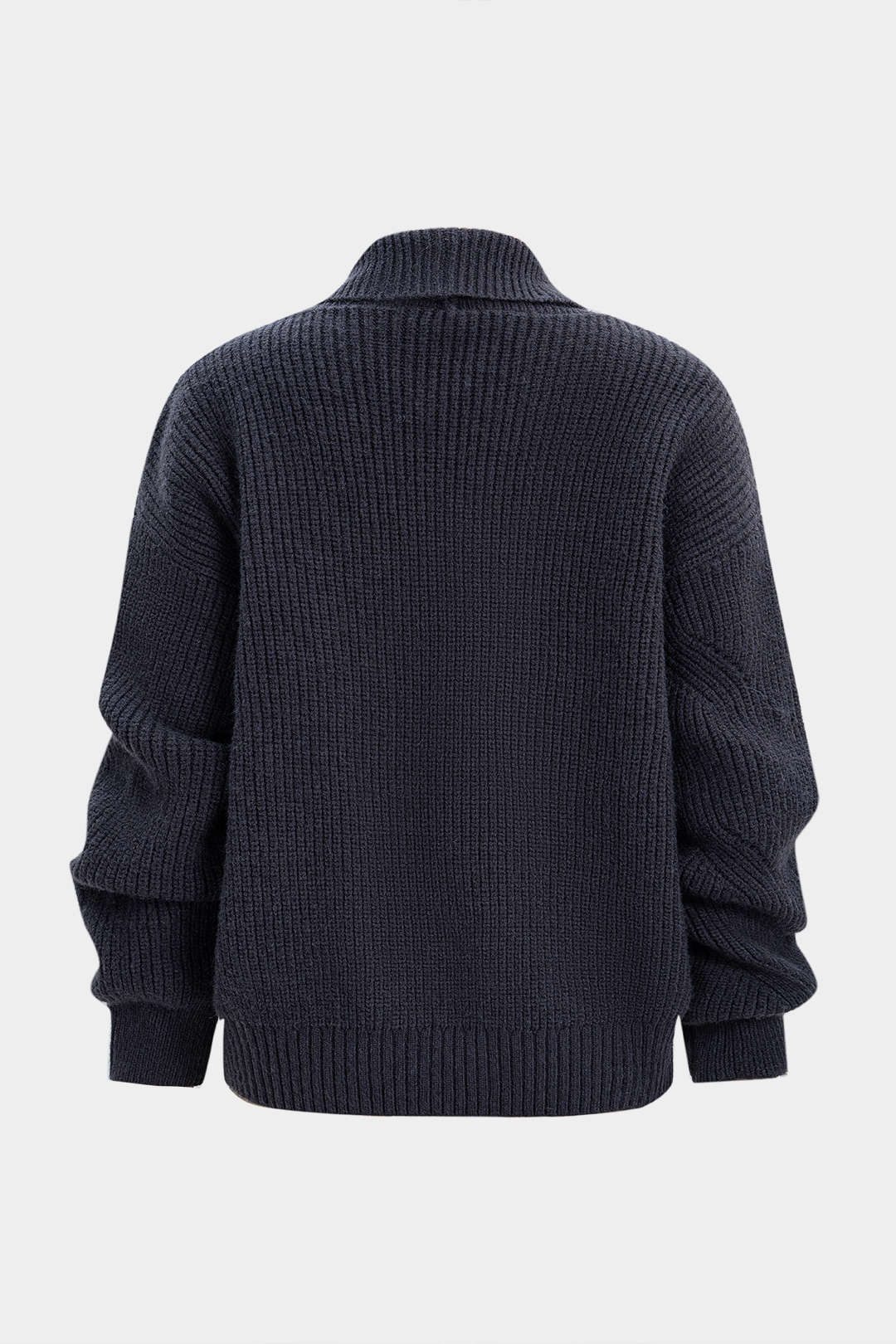 Gestrickte zweireihige Strickjacke