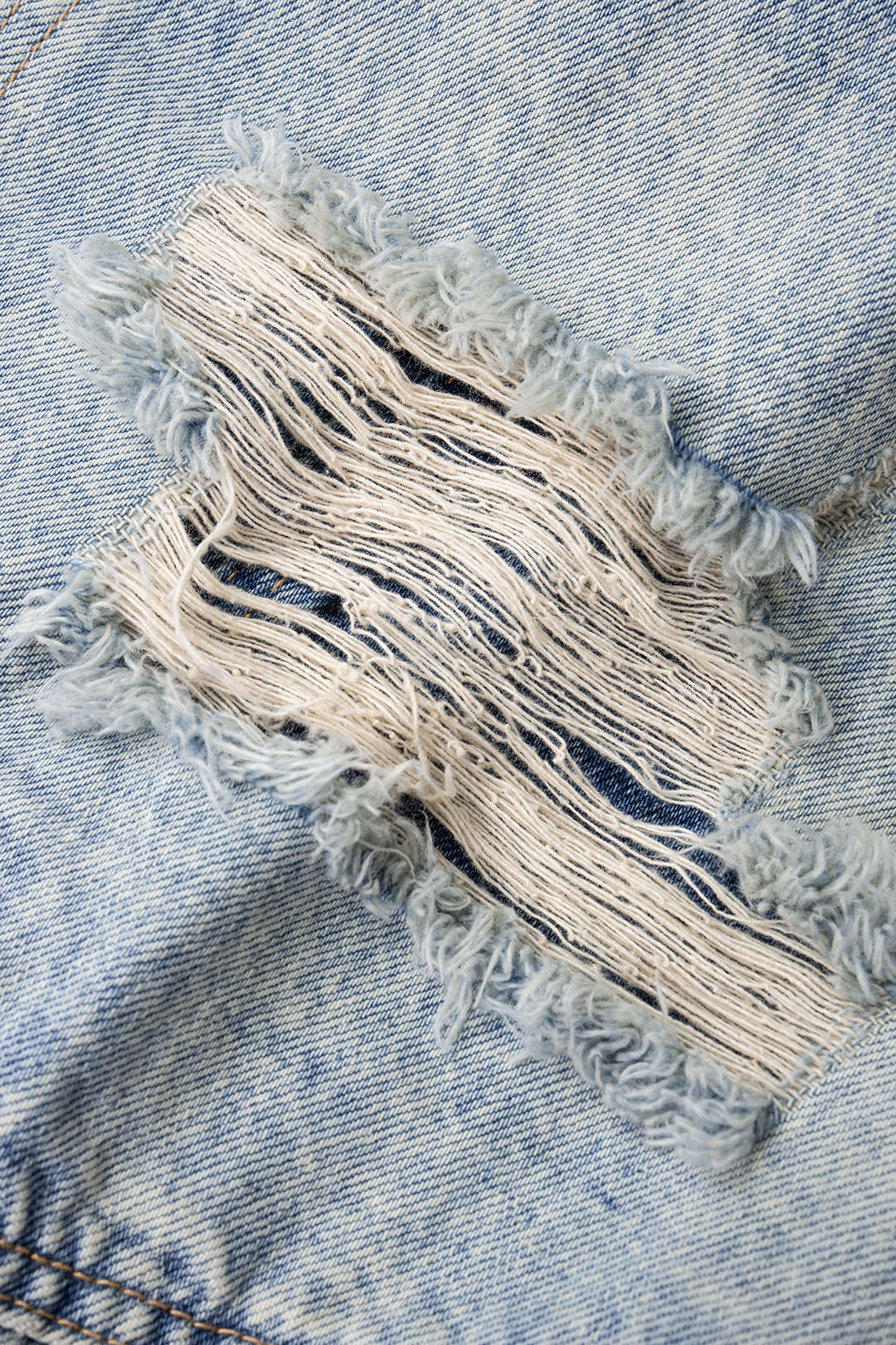 Denim Ripped Pocket Wide Leg Shorts