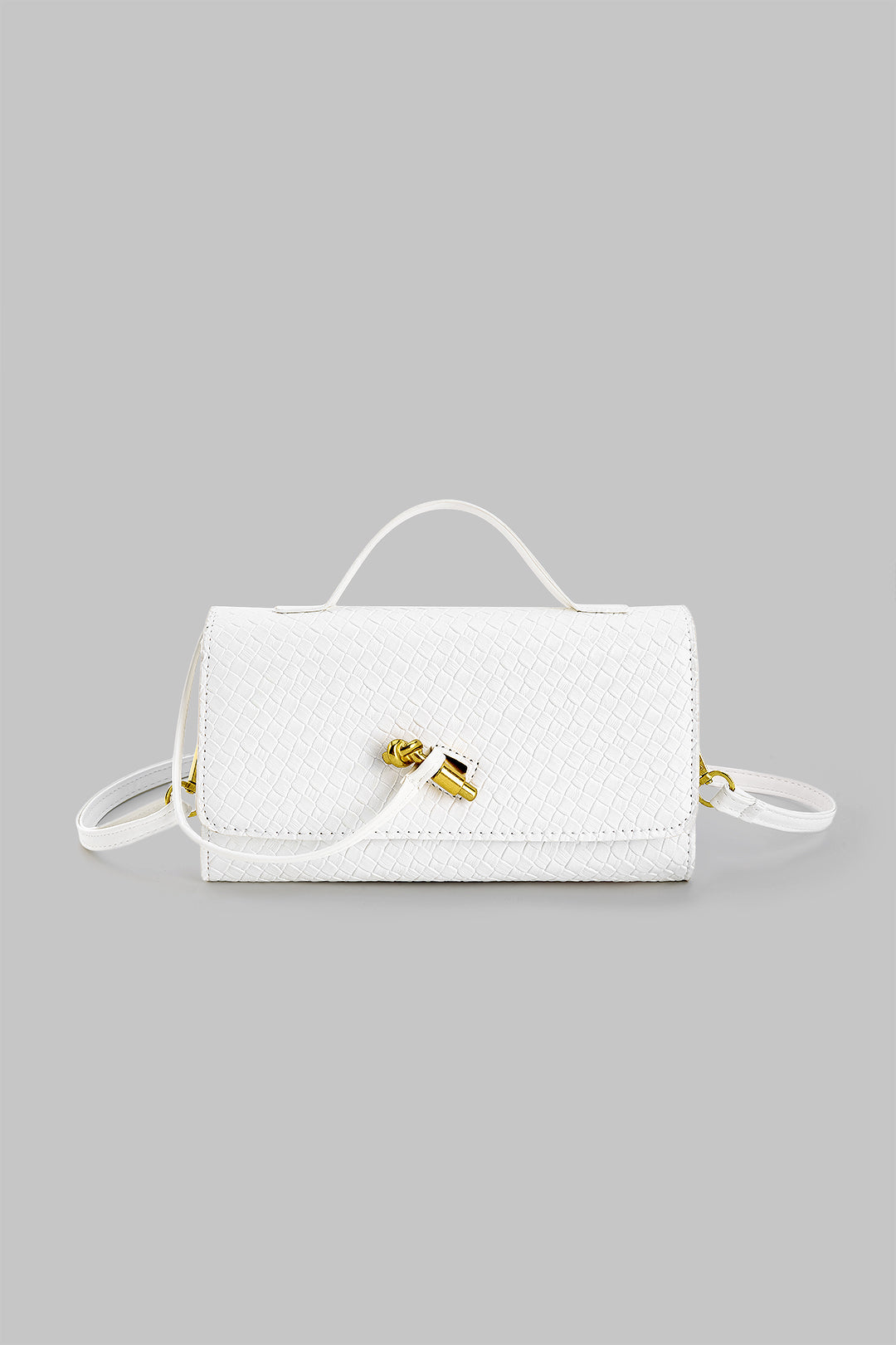 Metallic Woven Clutch Bag