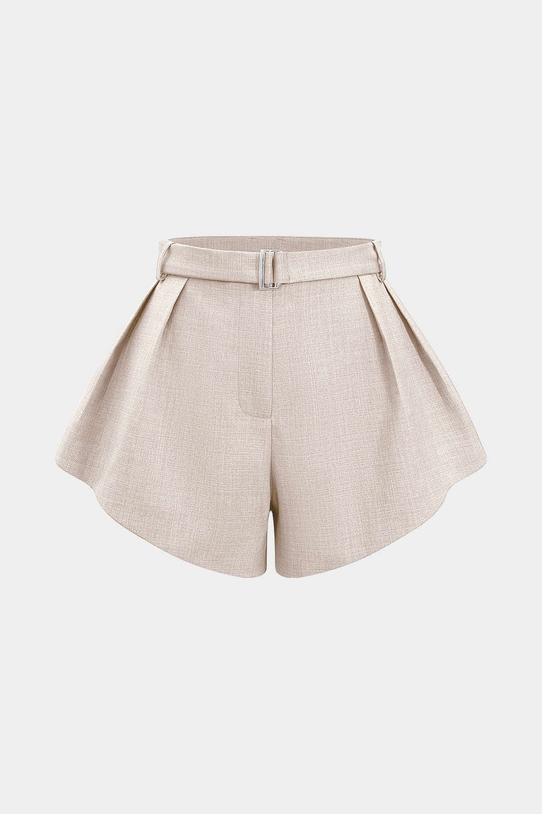 Einfarbige weite Shorts