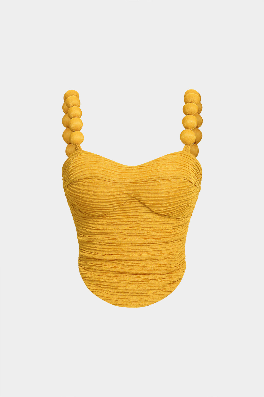 Strukturiertes Camisole-Top mit Reißverschluss