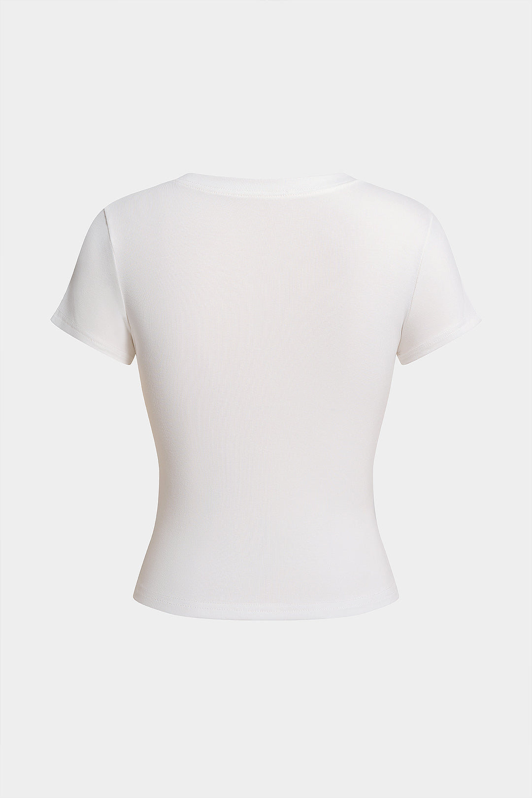 Floral Print Round Neck Short Sleeve T-Shirt