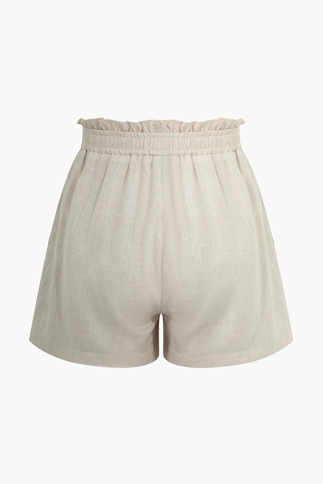 Short à taille froncée