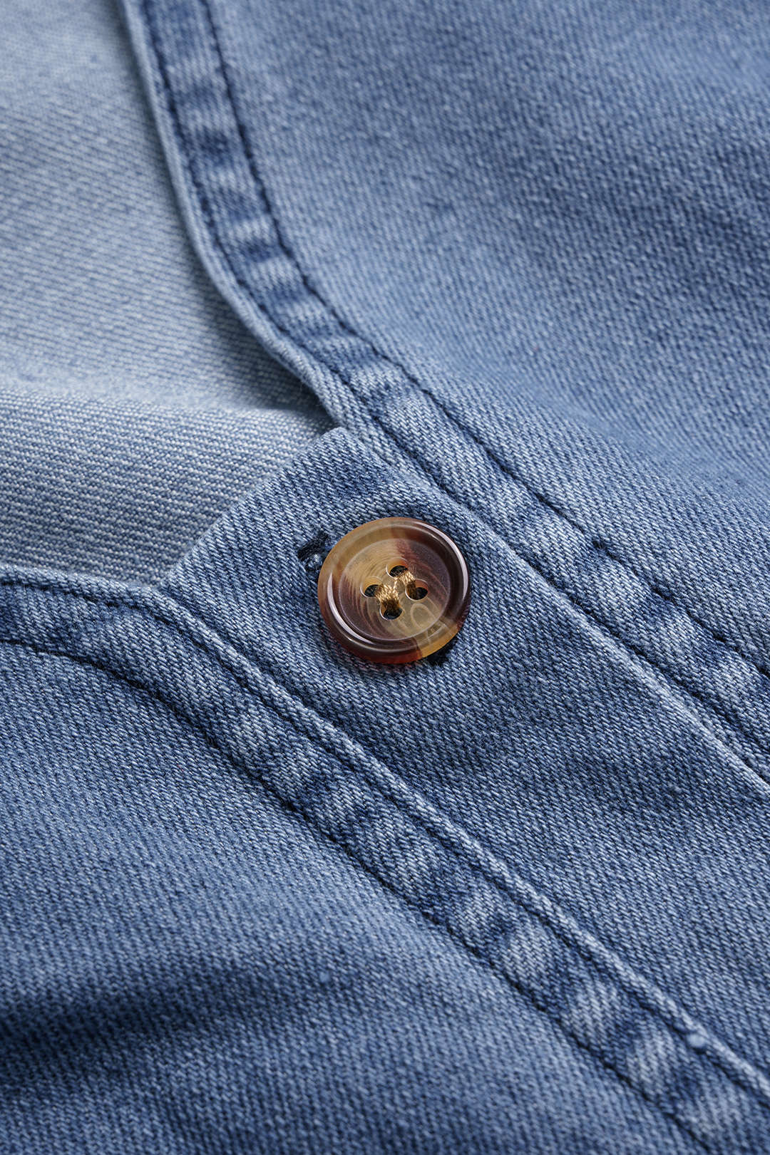 Jeans-Tanktop mit V-Ausschnitt und Raffungen