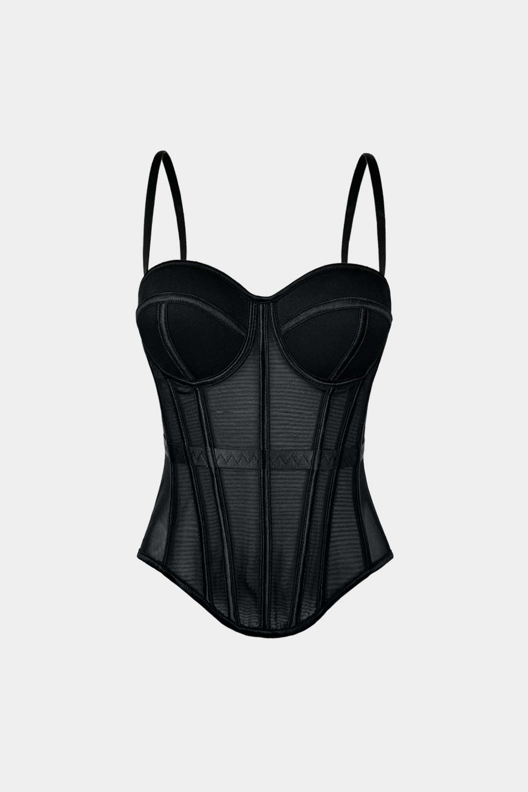 Mesh-Bustier-Korsett-Cami-Top