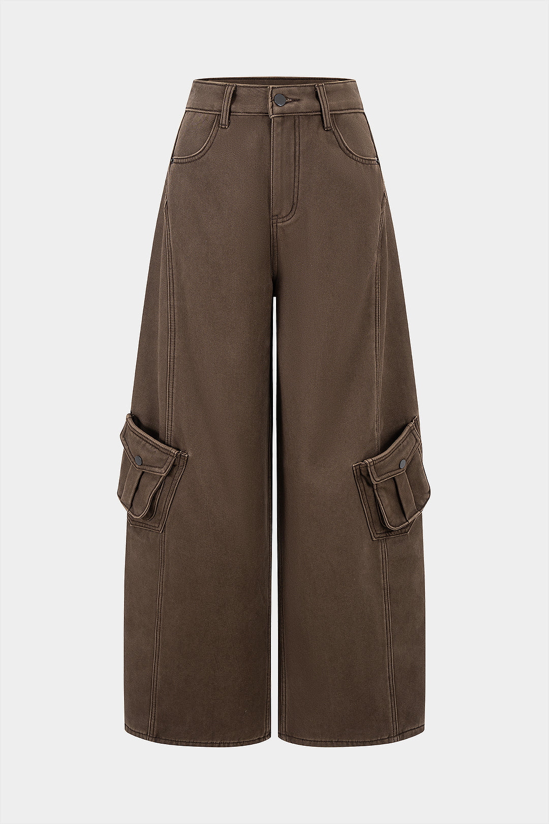 Denim Pocket High Waist Jeans
