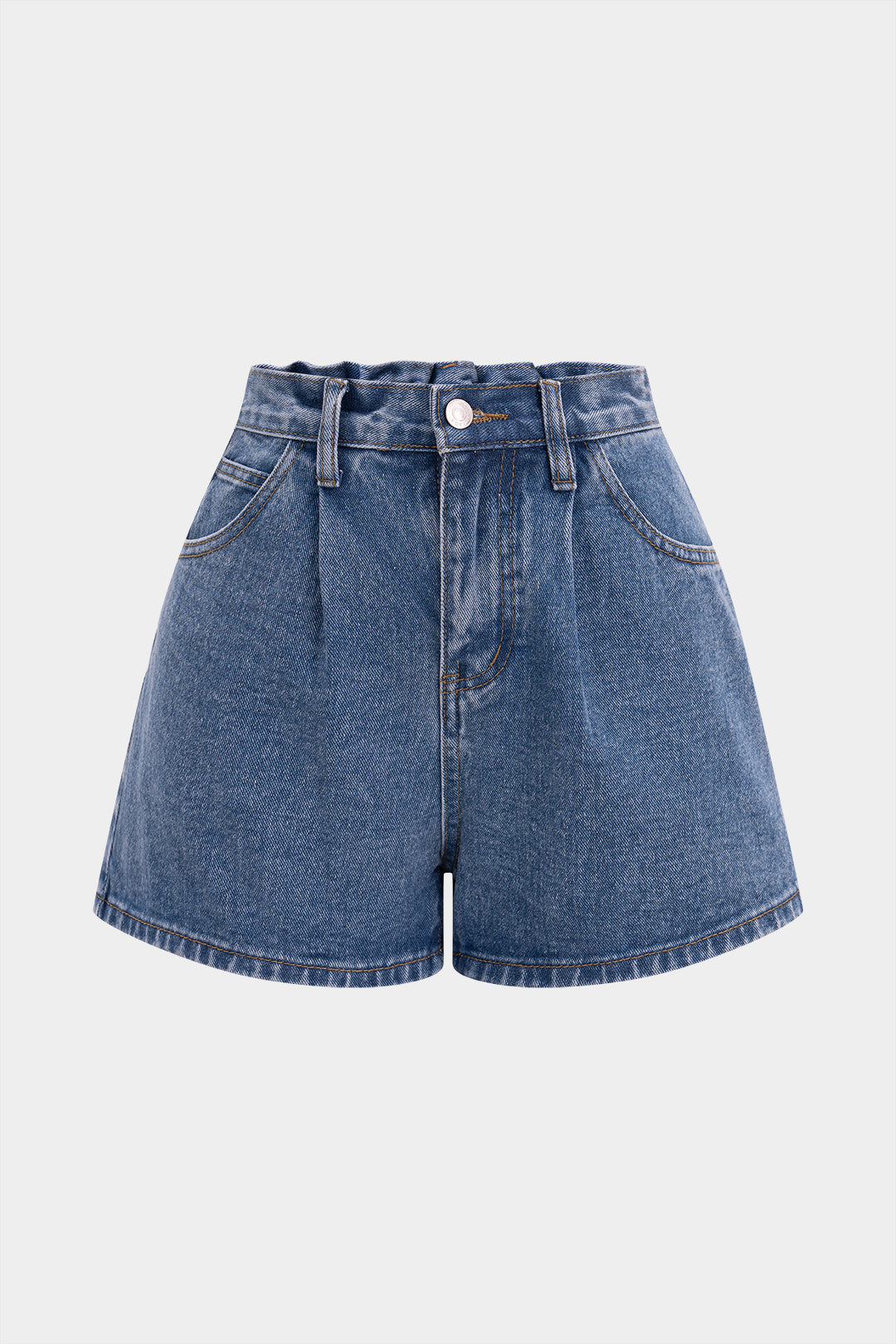 Jeans-Knopfshorts