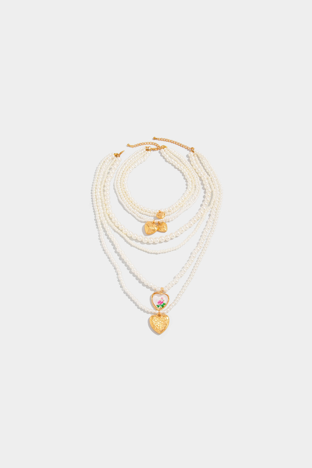 Pearl Heart Pendant Necklace