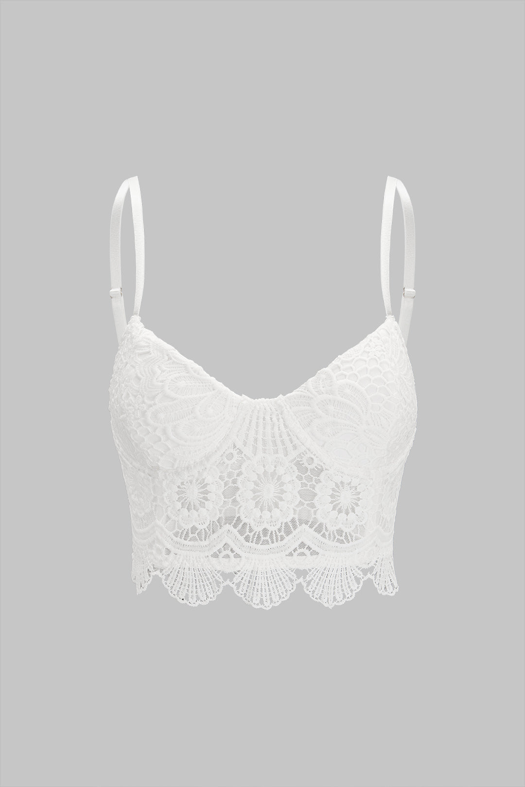 Mesh-Hollow-Out-Bustier-Cami-Top