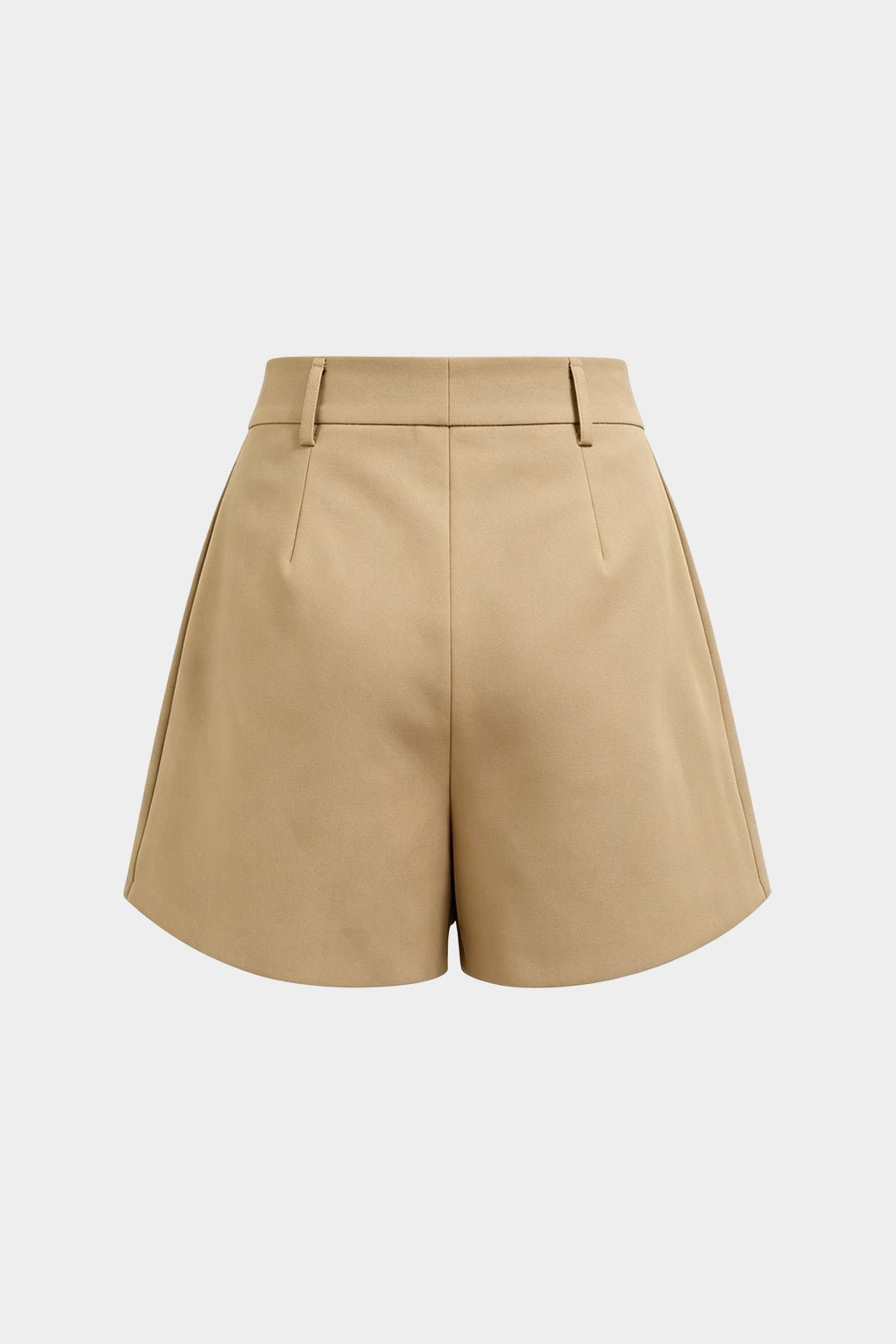 Metallic-Button-Shorts mit hoher Taille