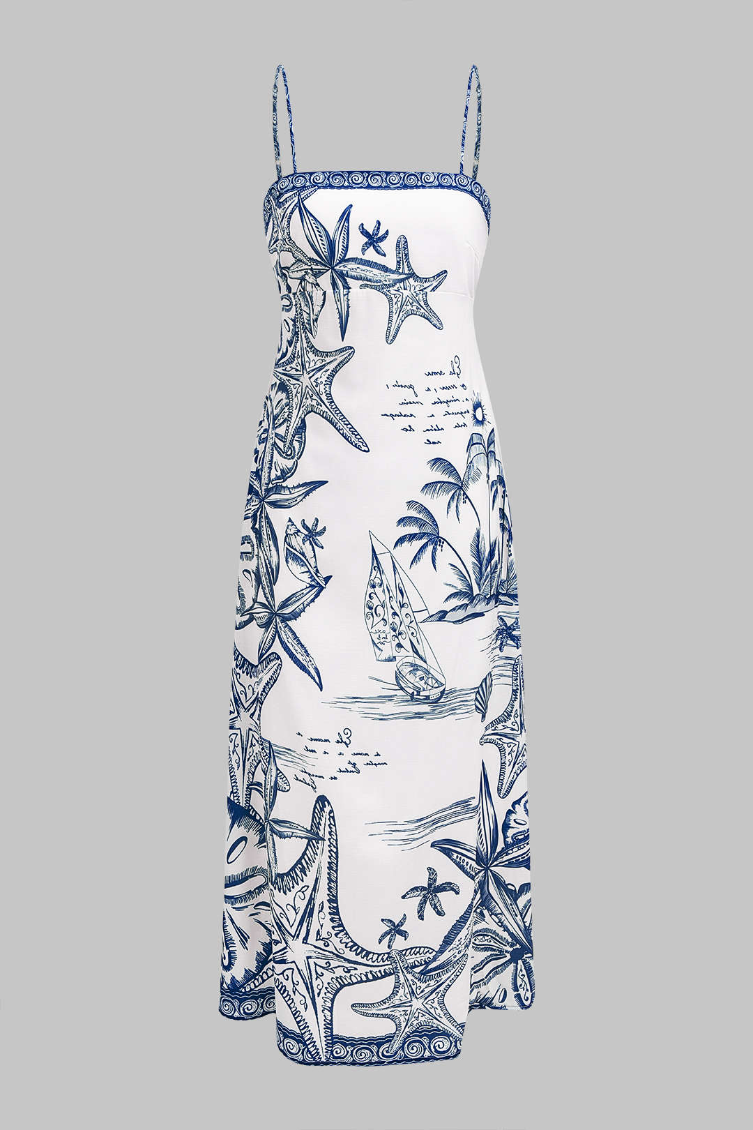 Floral Print Slip Sleeveless Maxi Dress