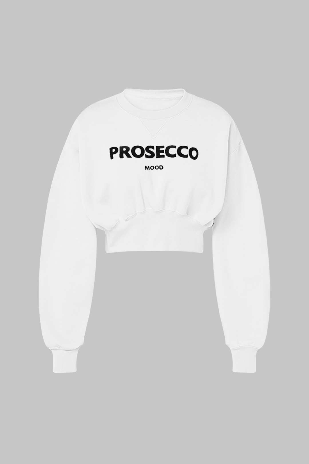 Sweat-shirt à manches longues et col rond avec imprimé lettres