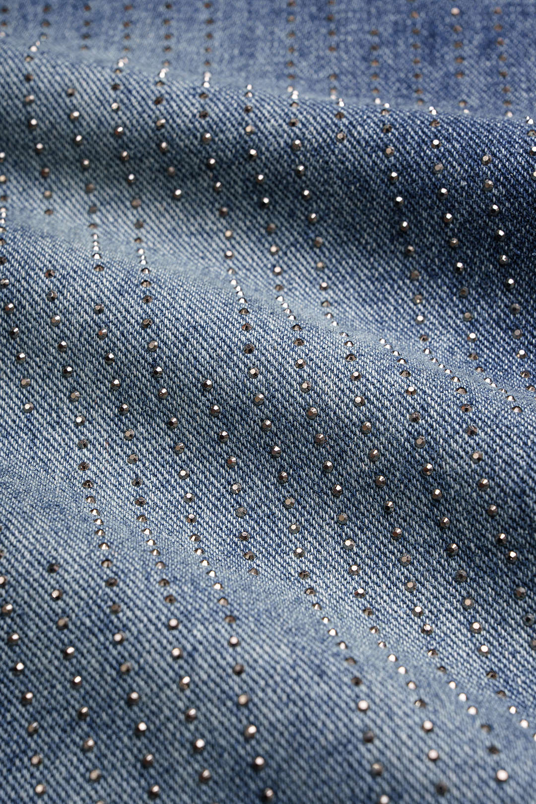 Jean large en jean avec strass