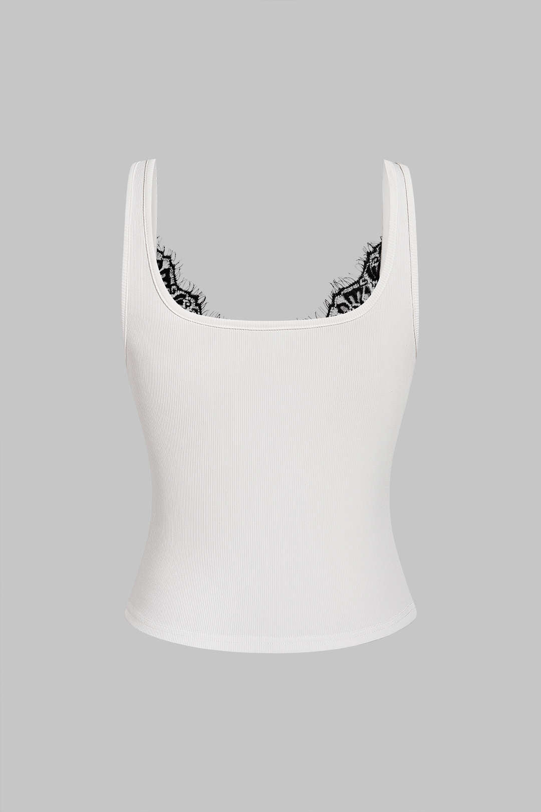 Spitzen-Patchwork-Tanktop