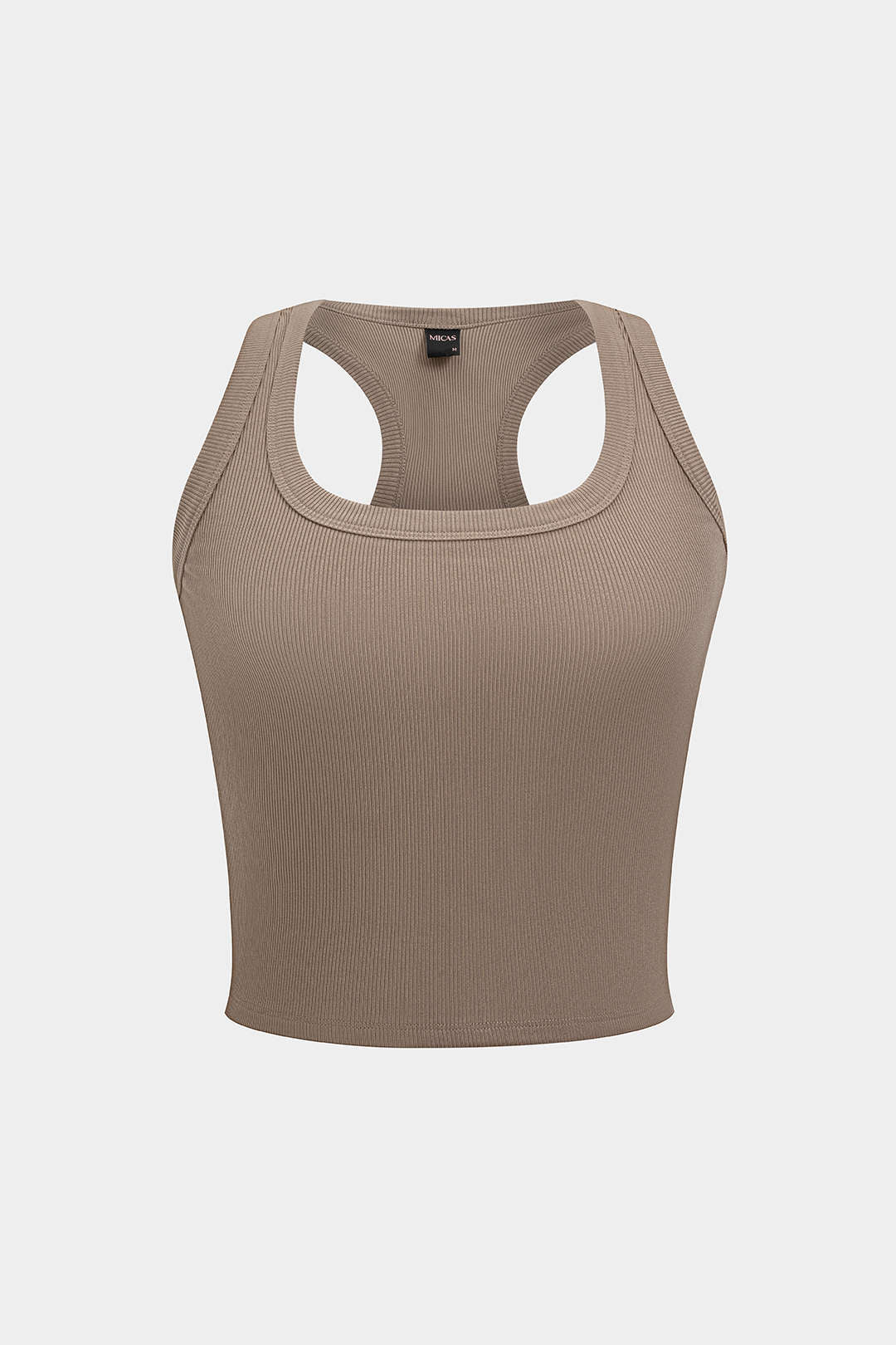 Schlichtes U-Boot-Crop-Tanktop