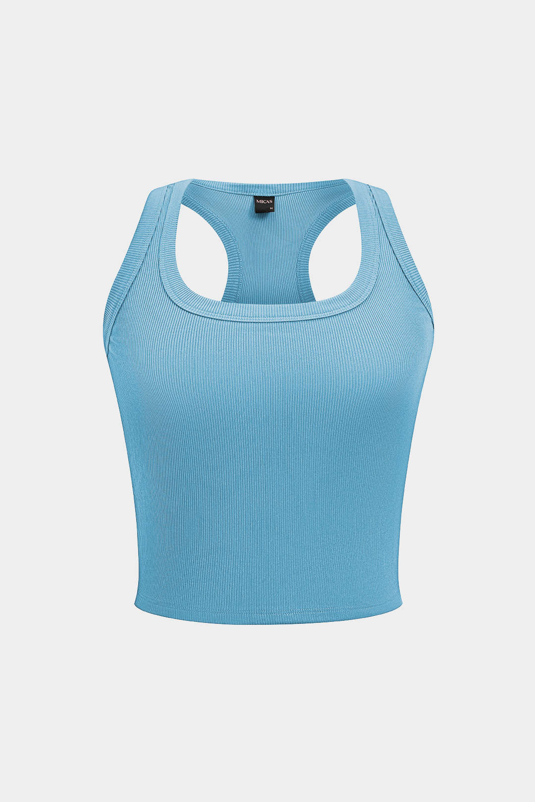 Schlichtes U-Boot-Crop-Tanktop