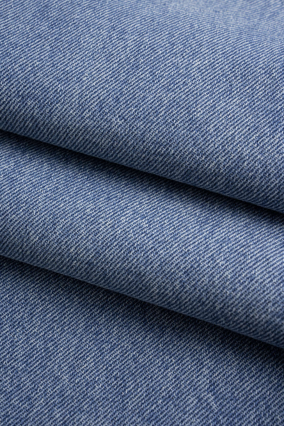 Jean Taille Haute Froncé avec Poches en Denim