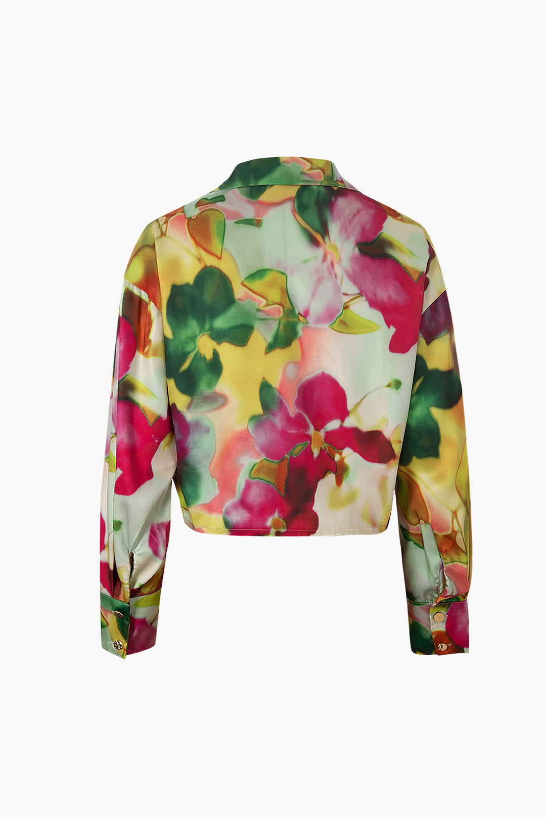 Chemisier en satin imprimé