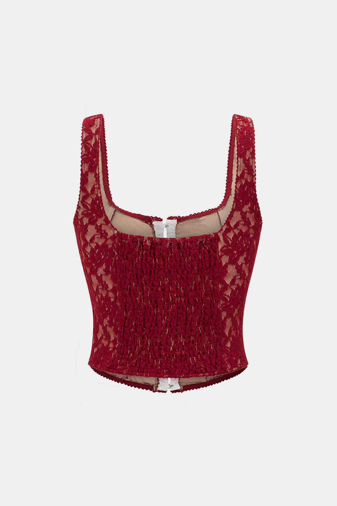Spitzenkorsett-Schnallen-Cami-Top