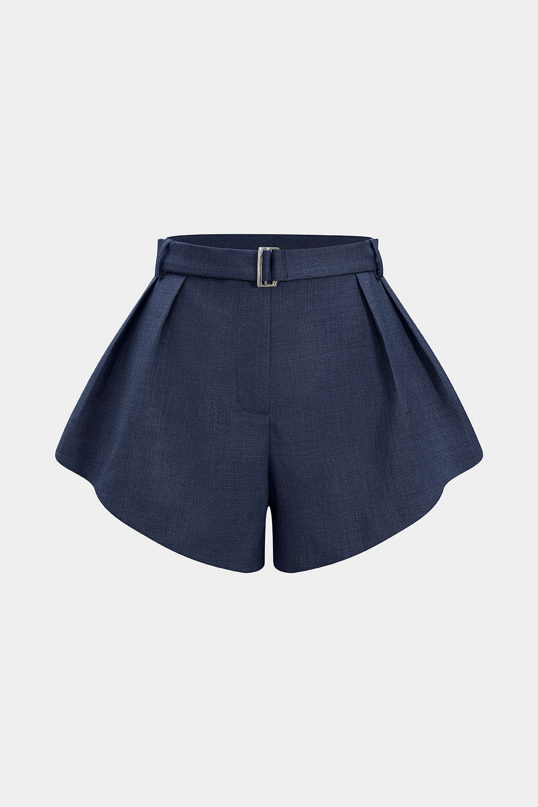 Einfarbige weite Shorts