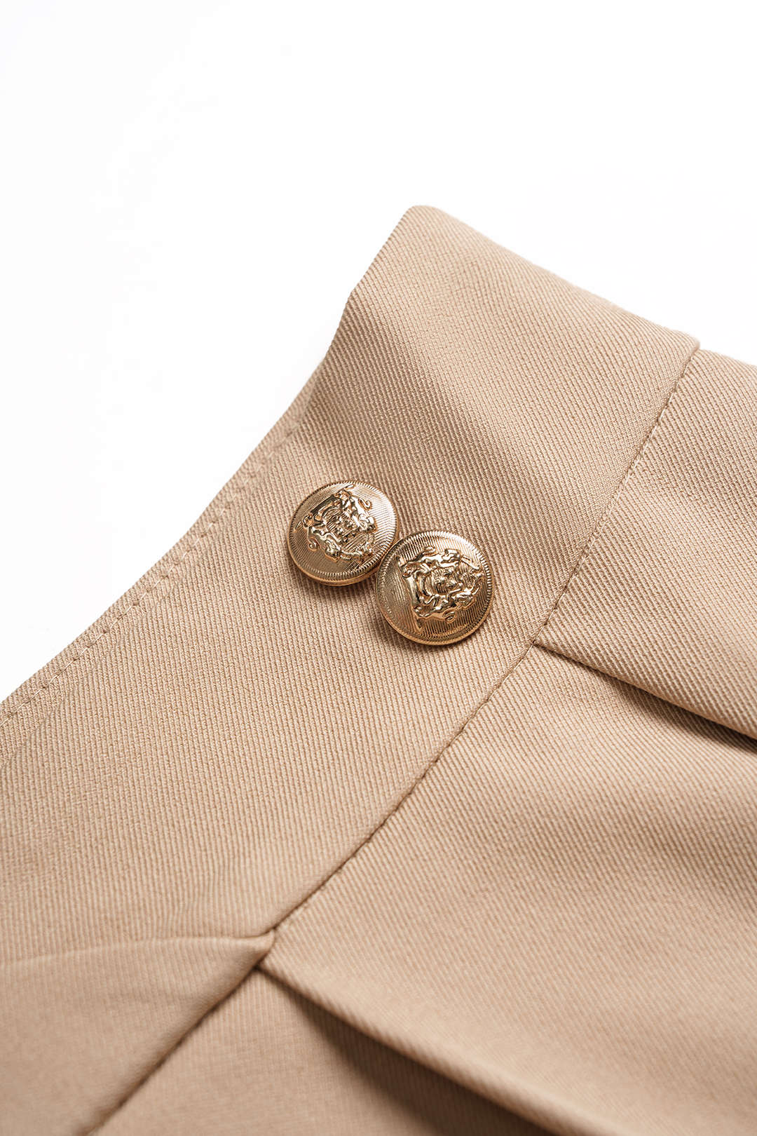 Pleated Zipper High Waist Skirt