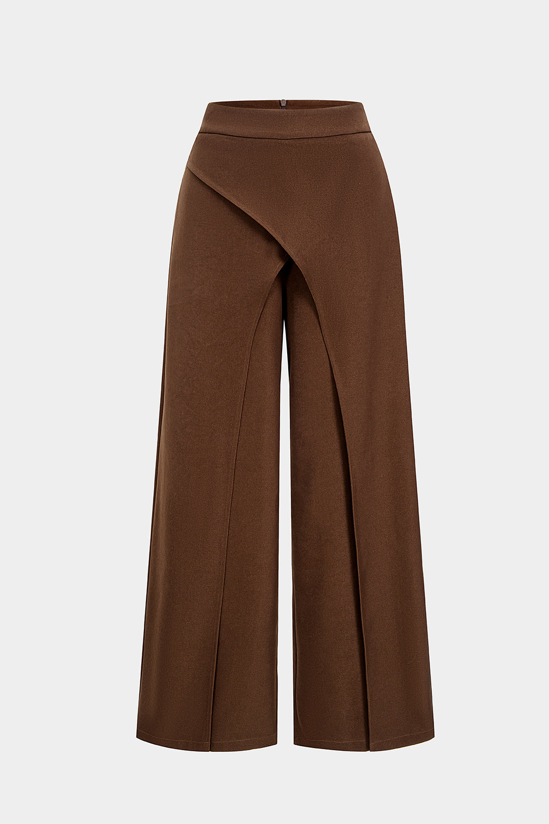 Asymmetrische High-Waist Wide-Leg Hose