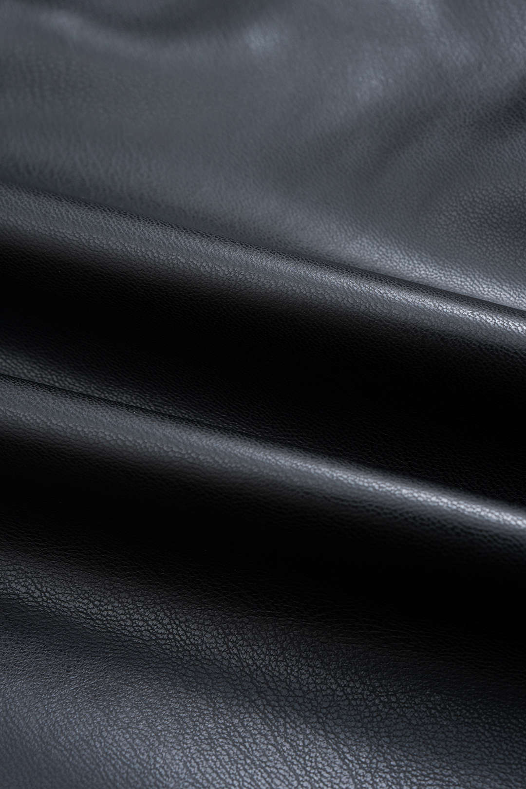 Faux Leather Patchwork Asymmetrical Zipper Split Skirt