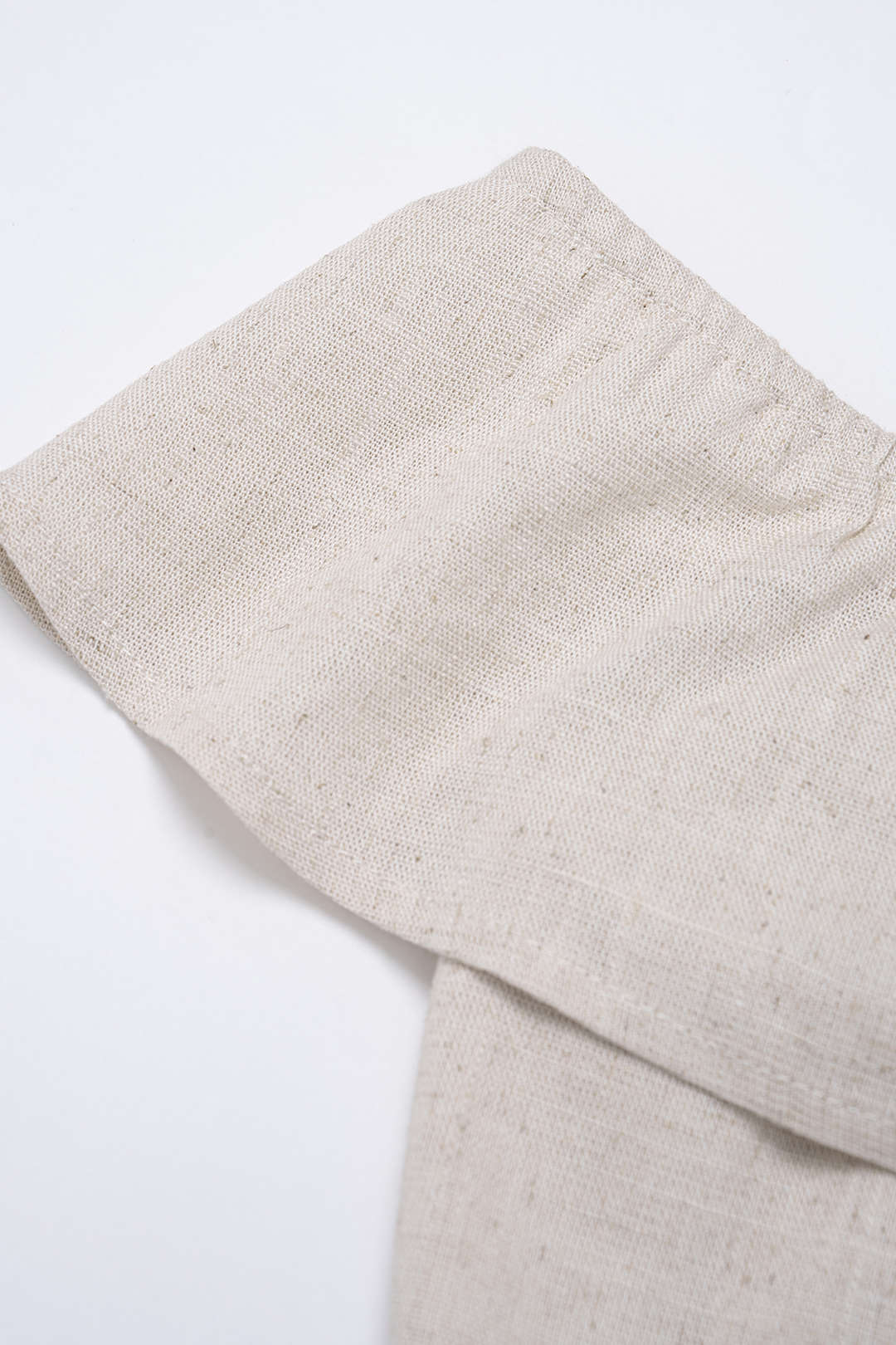 Linen Metallic Button Off-Shoulder Sleeveless Top