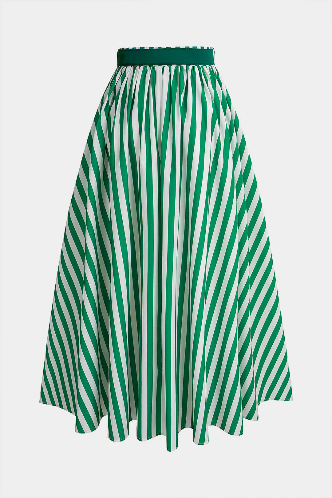 Striped Belted Skirt