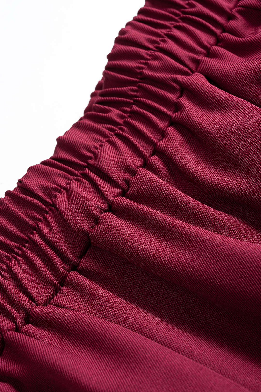 V-Neck Long-Sleeve Top And Shirred Waistband Mermaid Skirt Set