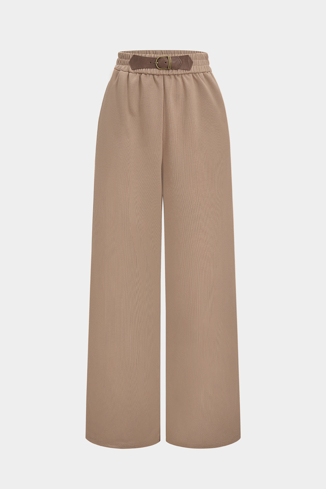 Patchwork High Waist Wide Leg Trousers