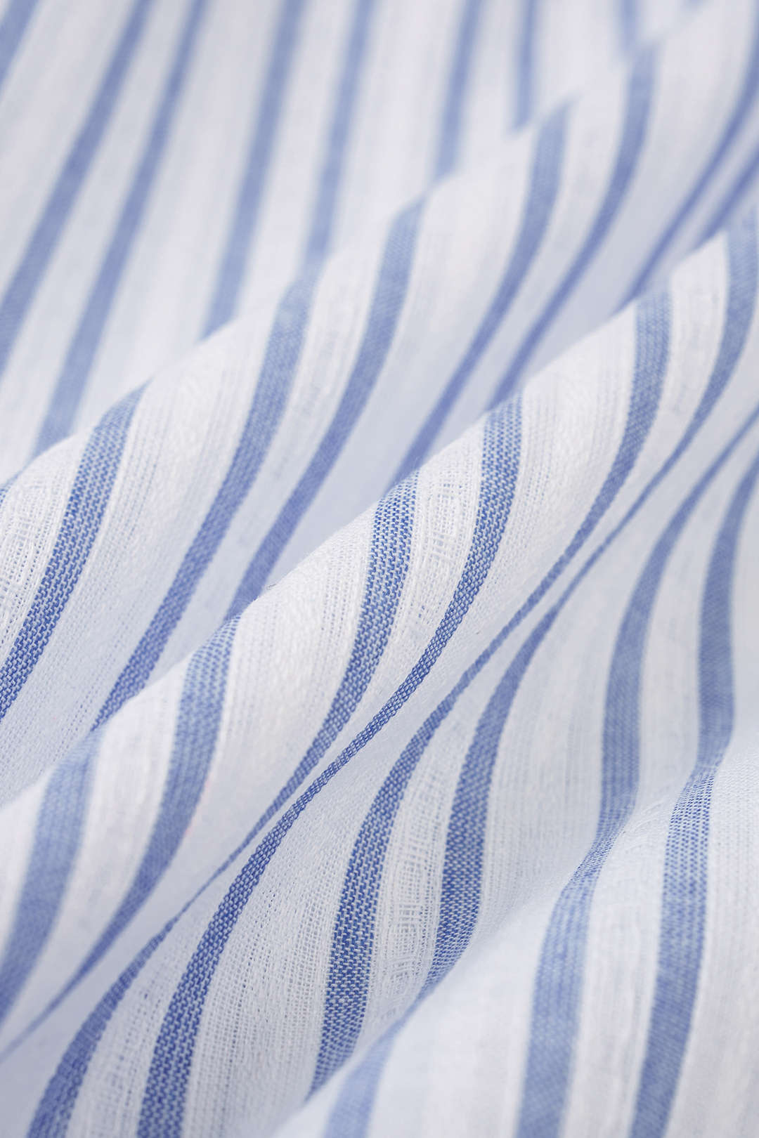 Stripes Print Flutter Short-Sleeve Shirt