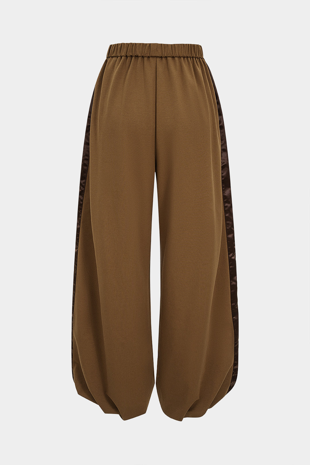 Patchwork-Detail geraffte Hose