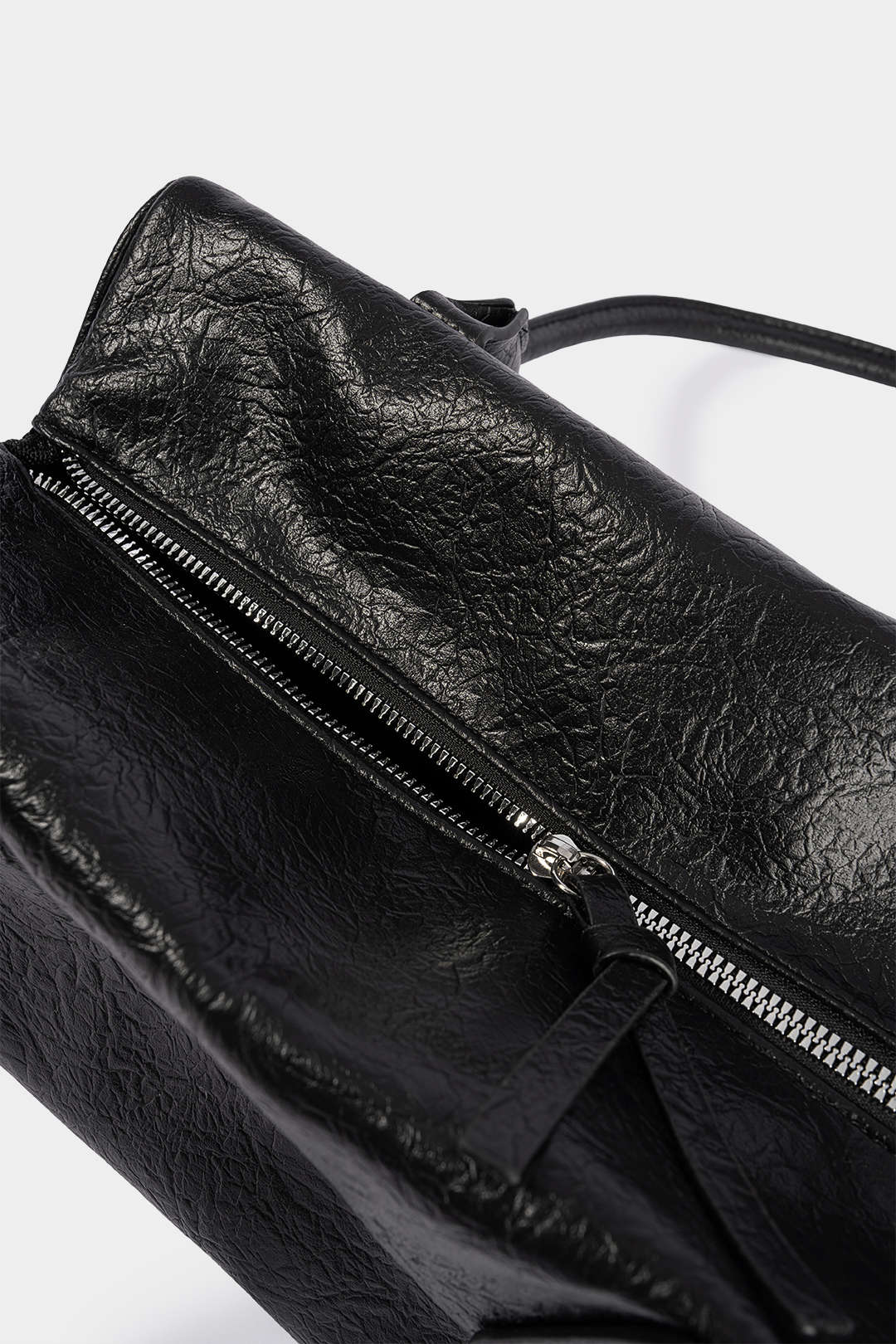 Faux Leather Shoulder Bag