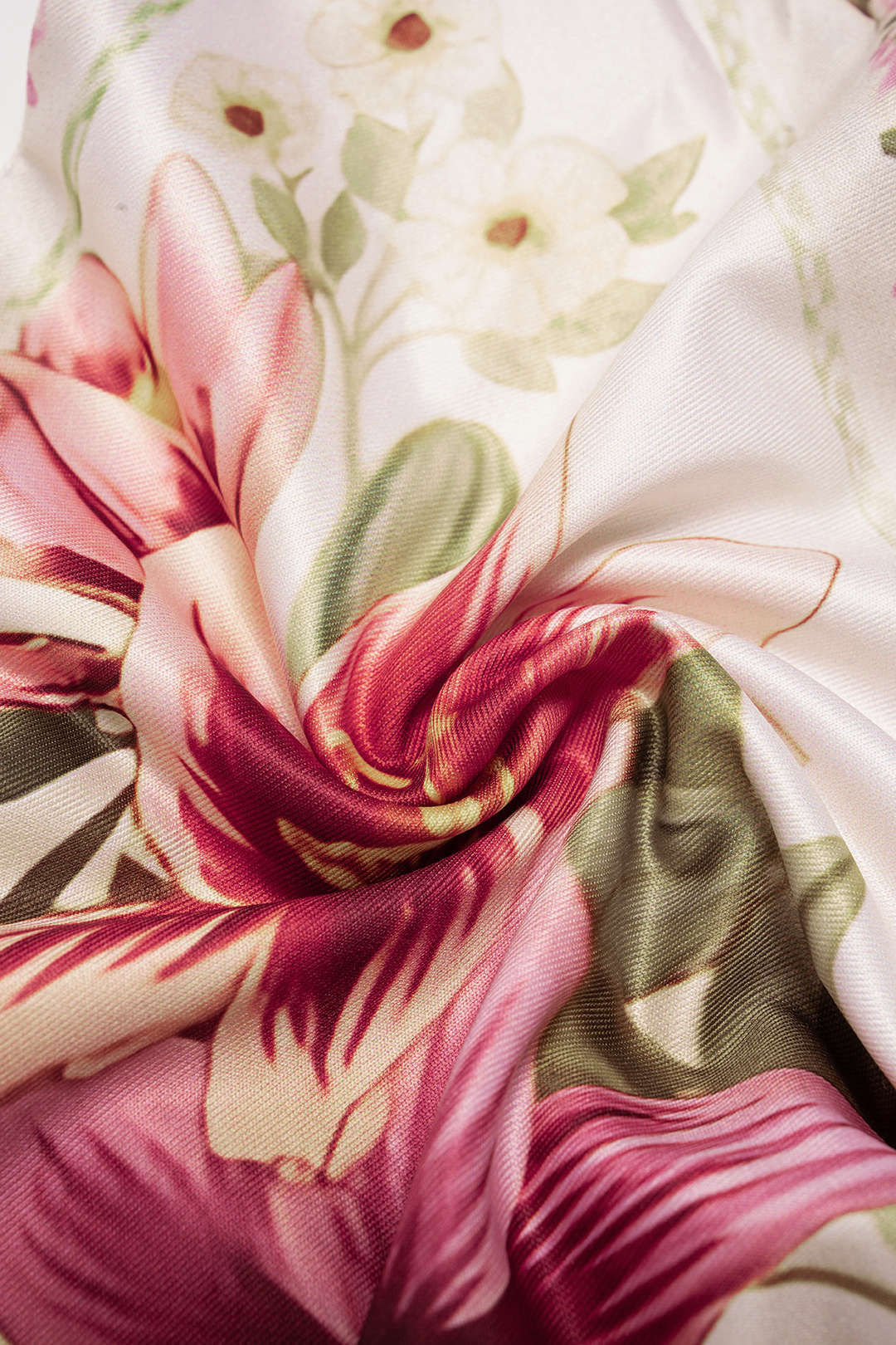 Haut court sans manches dos nu à licou en satin imprimé floral