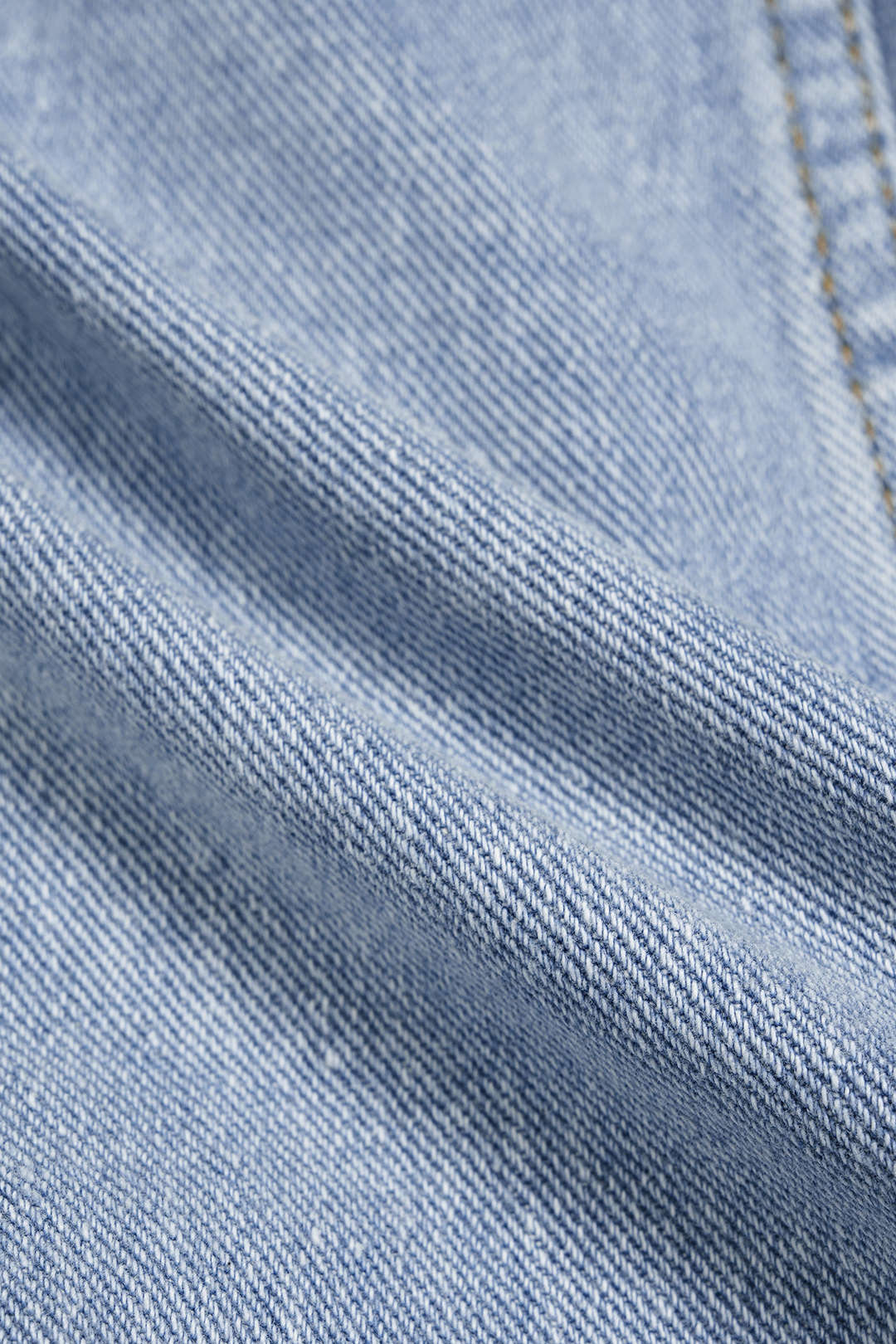 Jupe en jean boutonnée à taille froncée