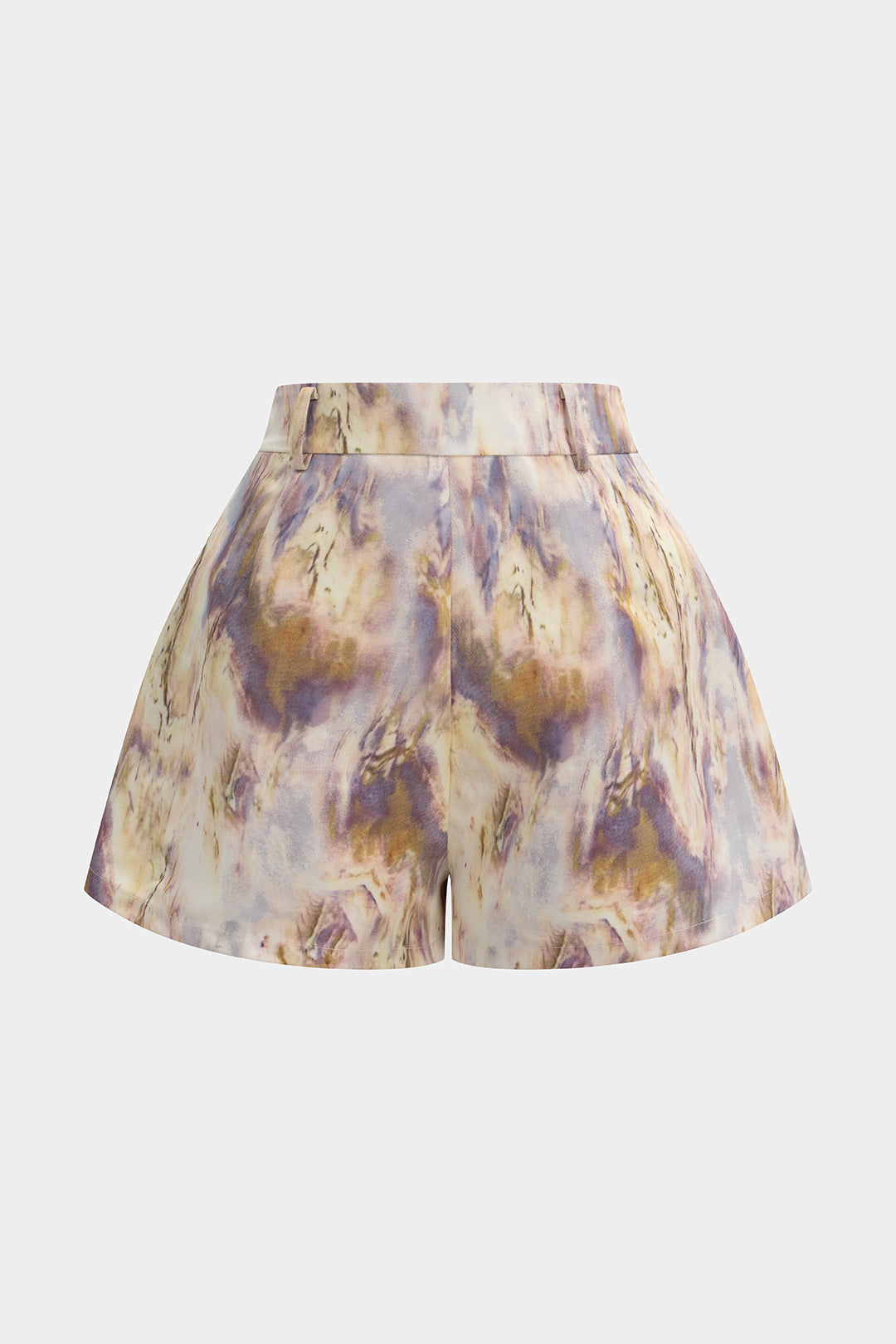 Shorts mit weitem Bein und abstraktem Print