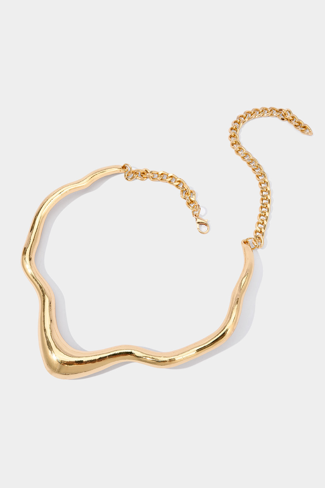 Metal Wavy Necklace