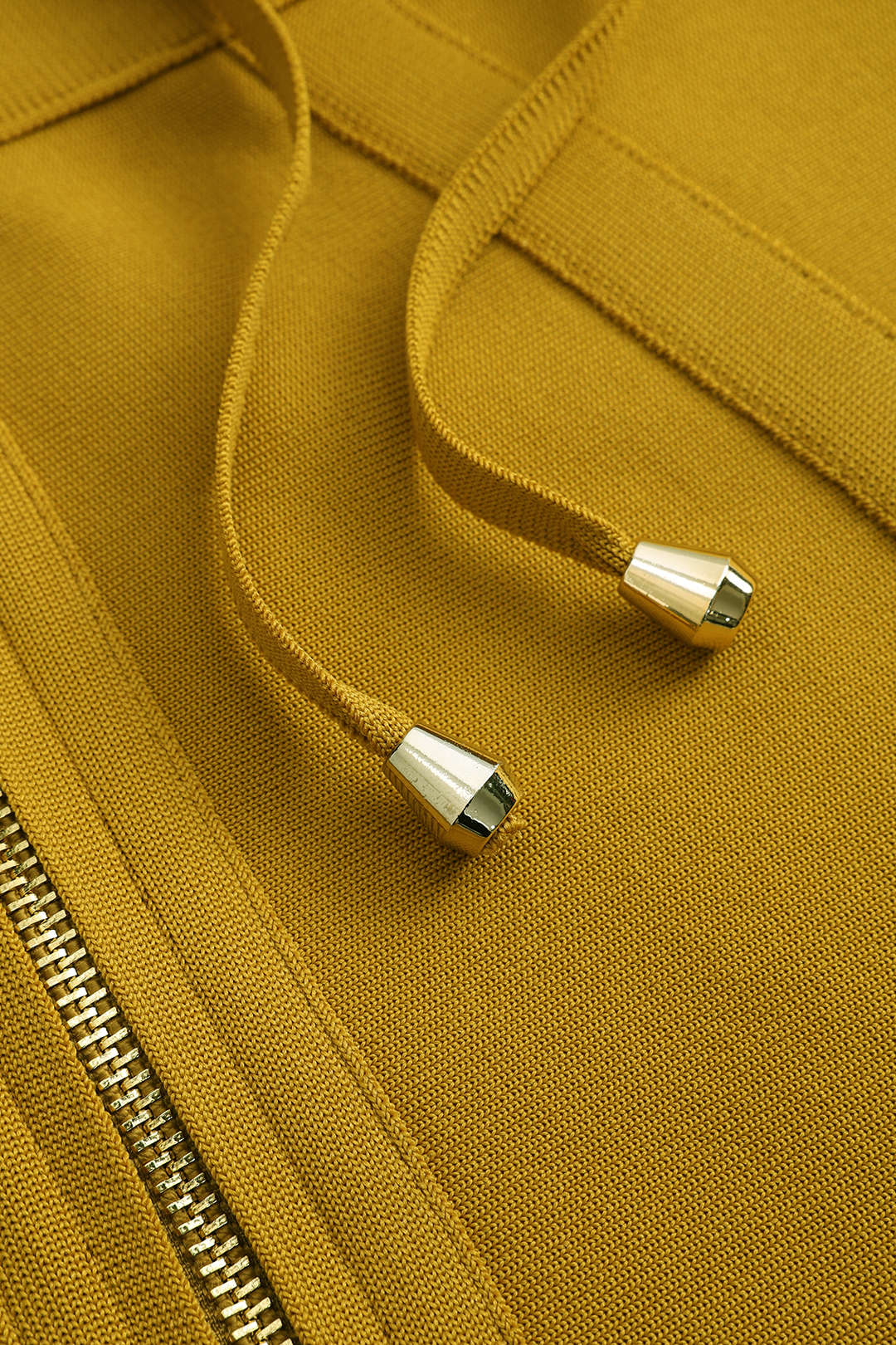 Knit Tie Front Zipper Slip Midi Dress