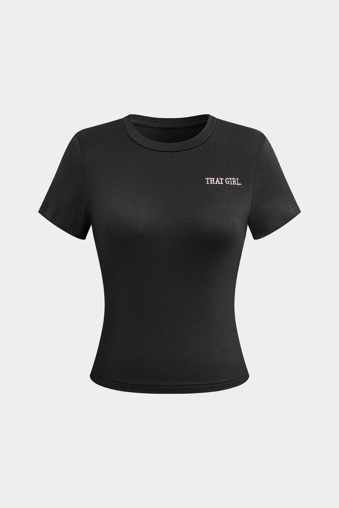 Ensemble T-shirt Imprimé Lettres Et Pantalon À Cordon De Serrage Avec Pompom