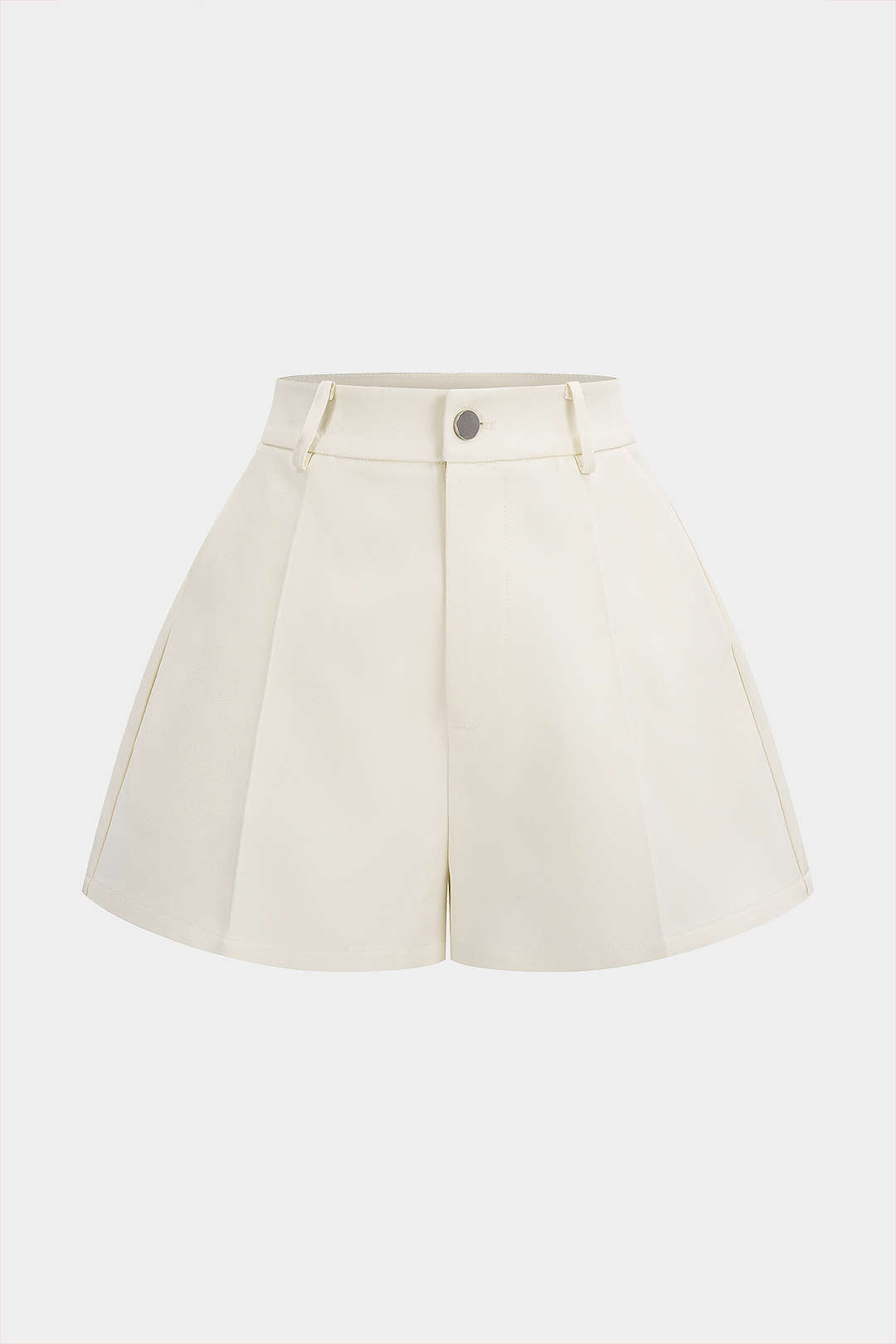 Einfarbige weite Shorts