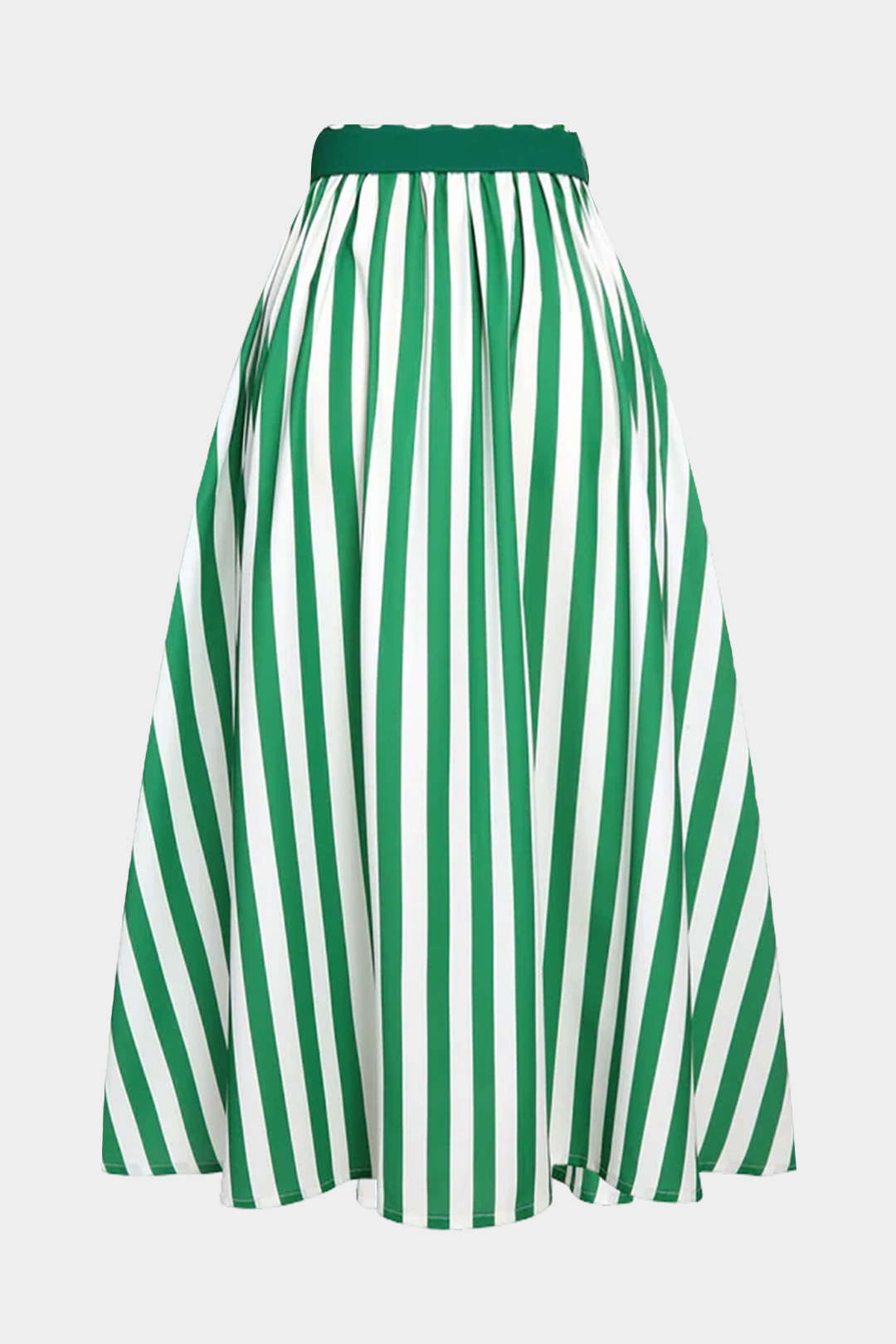 Striped Belted Skirt
