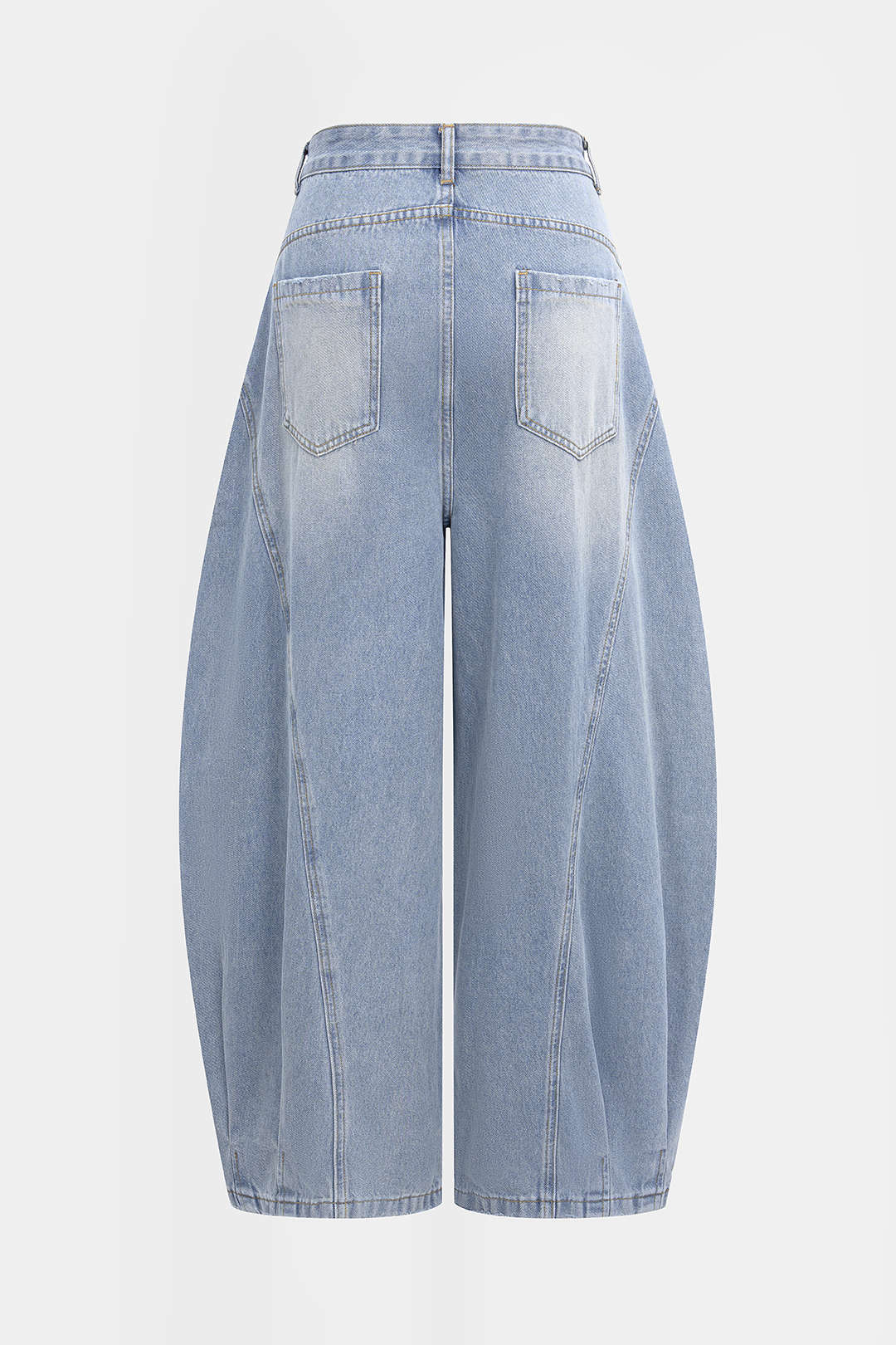 Jean large déchiré en denim
